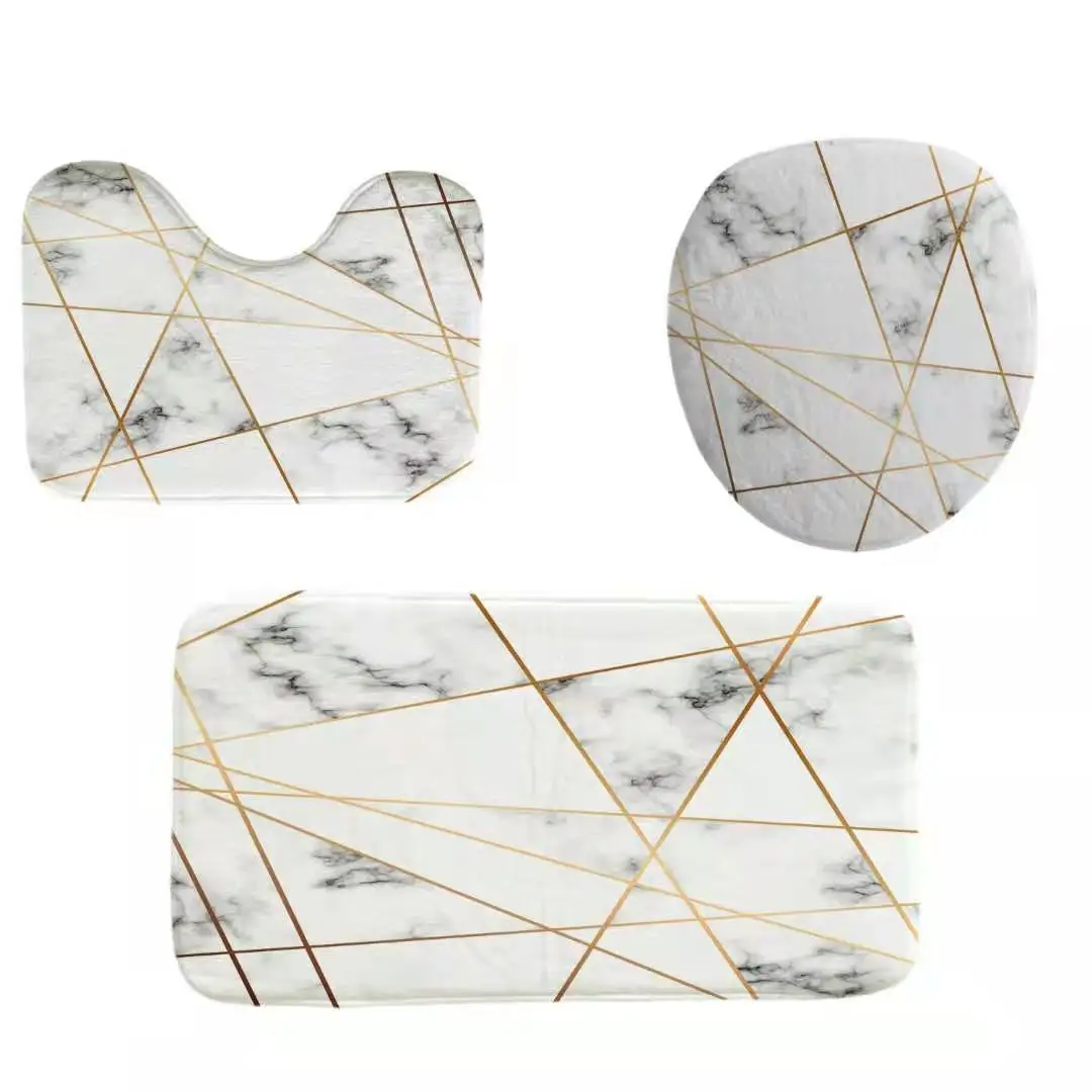 Marble toilet pillow case, three-piece, non-slip, cushion, toilet lid, toilet seat ZD
Marble toilet pillow case, three-piece, non-slip, cushion, toilet lid, toilet seat ZD