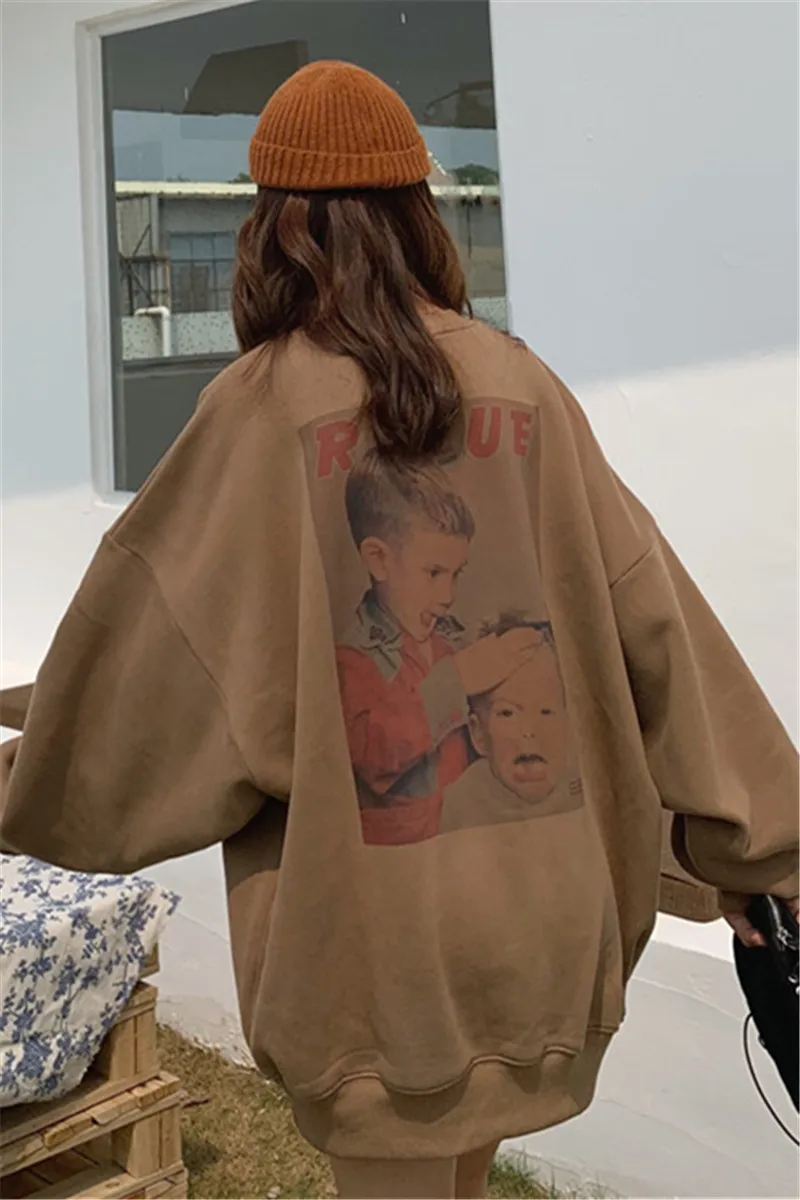 Autumn 2020 New Korean Chic Plush Thickened Relaxed Slouchy Style Medium Long Student Pullover
Autumn 2020 New Korean Chic Plush Thickened Relaxed Slouchy Style Medium Long Student Pullover