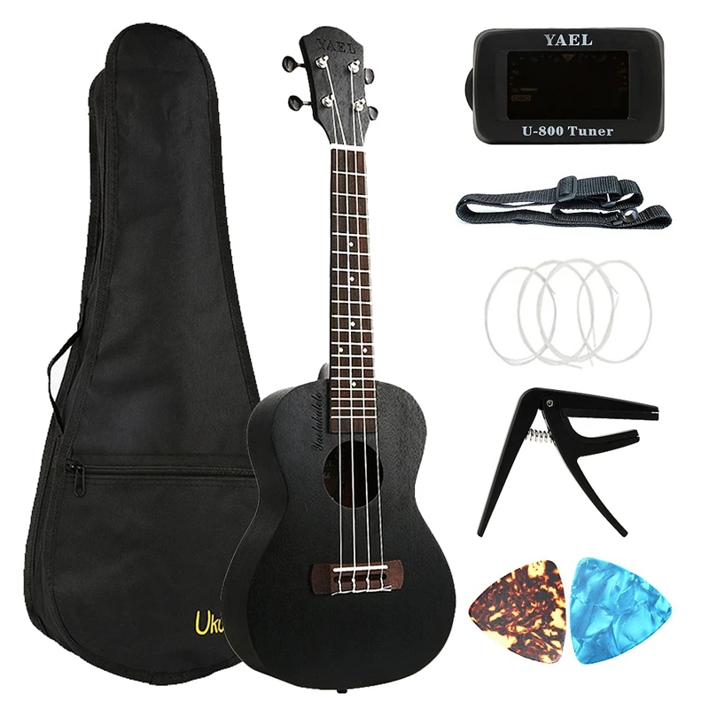 YAEL 23 Inch Ukulele Mahogany Concert Ukelele 23 Inch Hawaiian Black 4 Strings Small Guitar Guitarra Musical Instruments Gifts
YAEL 23 Inch Ukulele Mahogany Concert Ukelele 23 Inch Hawaiian Black 4 Strings Small Guitar Guitarra Musical Instruments Gifts