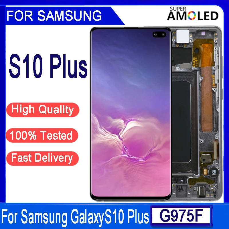 6.4''Original AMOLED LCD For SAMSUNG Galaxy S10 Plus G975 G975F SM-G9750 S10+ LCD Display Touch Screen Digitizer Replacement
6.4''Original AMOLED LCD For SAMSUNG Galaxy S10 Plus G975 G975F SM-G9750 S10+ LCD Display Touch Screen Digitizer Replacement