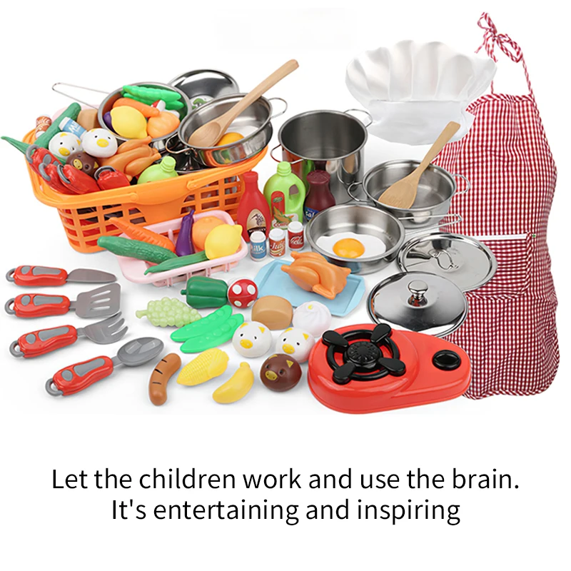 Kitchen Cookware Pot Pan Cook Pretend Play House Food Kitchen Cognition Educational Toys Children Simulation Girls Boy Toy Gift
Kitchen Cookware Pot Pan Cook Pretend Play House Food Kitchen Cognition Educational Toys Children Simulation Girls Boy Toy Gift