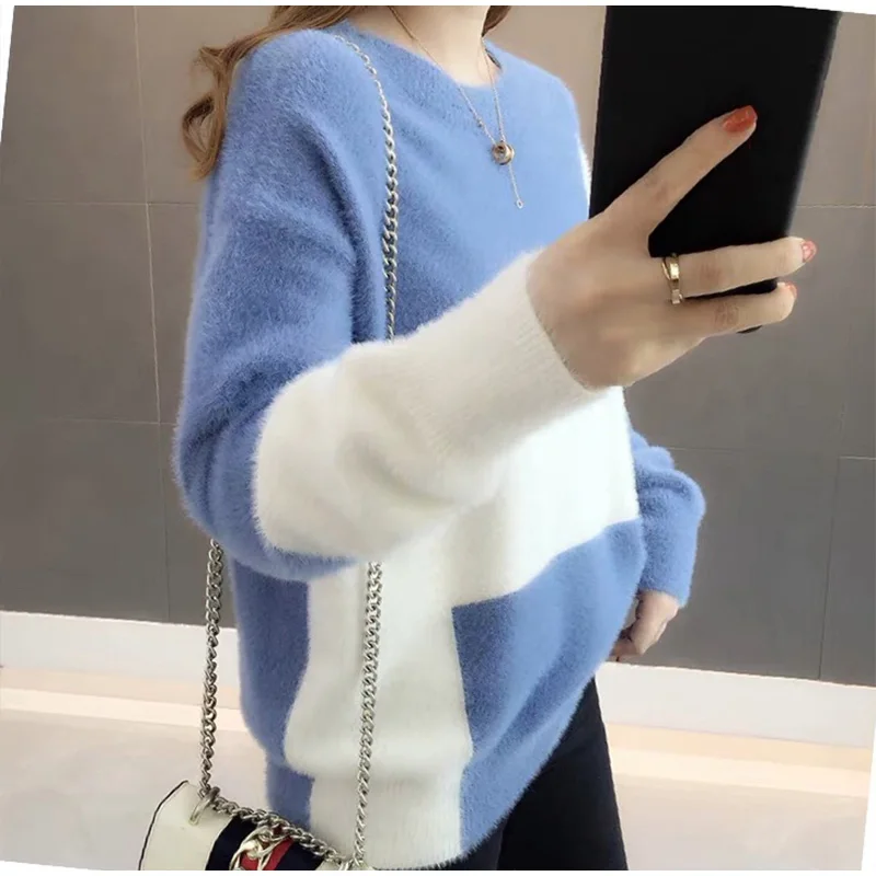 Winter Nice Pop Fashion Pullover Sweater Women's Long-sleeved Warm Sweater Office Sweater
Winter Nice Pop Fashion Pullover Sweater Women's Long-sleeved Warm Sweater Office Sweater