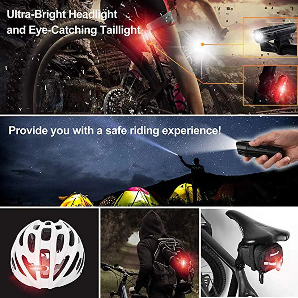 2000mAh 500LM Bike Front Light Set Anti-glare USB Rechargeable MTB Bicycle Light With Taillight 4 Mode Led Cycling Headlight
2000mAh 500LM Bike Front Light Set Anti-glare USB Rechargeable MTB Bicycle Light With Taillight 4 Mode Led Cycling Headlight