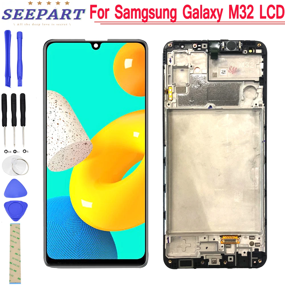 ЖК-дисплей AMOLED 6,4 дюйма для Samsung M32 4G M325, ЖК-дисплей для Samsung Galaxy M32 4G M325, сенсорный ЖК-экран для Samsung Galaxy M325, ЖК-дисплей
ЖК-дисплей AMOLED 6,4 дюйма для Samsung M32 4G M325, ЖК-дисплей для Samsung Galaxy M32 4G M325, сенсорный ЖК-экран для Samsung Galaxy M325, ЖК-дисплей