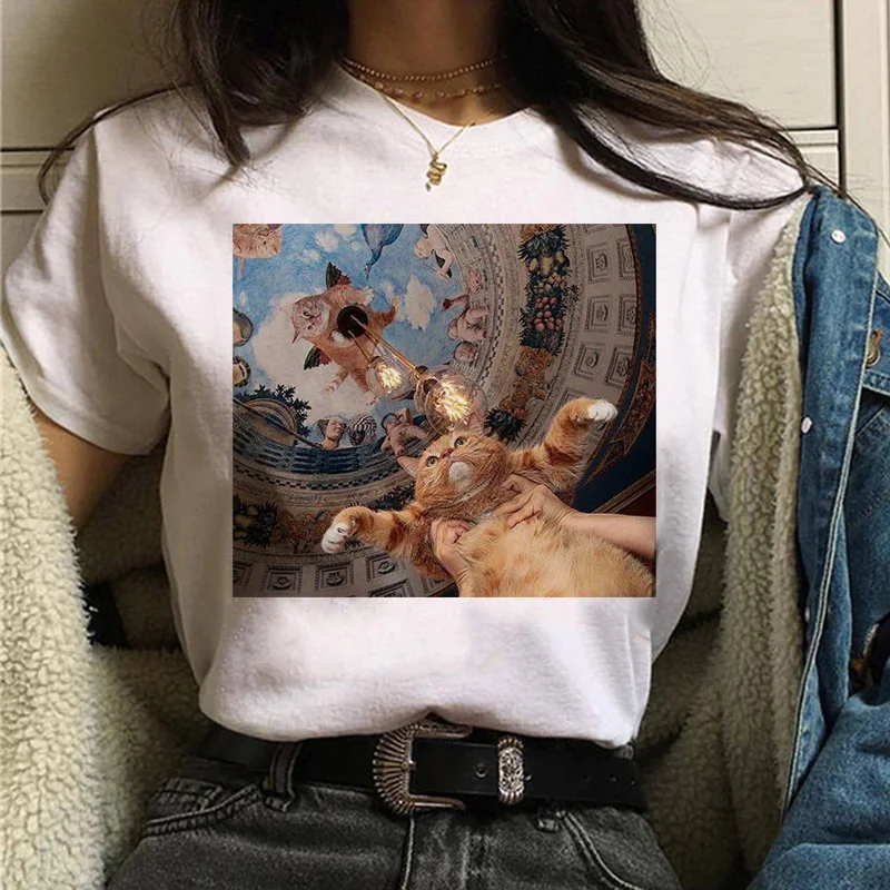 Plus Size Women Summer Vogue Print Lady Casual T-shirt Tops Harajuku Streetwear Short Sleeve O-Neck Tops Tees Camisetas Mujer
Plus Size Women Summer Vogue Print Lady Casual T-shirt Tops Harajuku Streetwear Short Sleeve O-Neck Tops Tees Camisetas Mujer