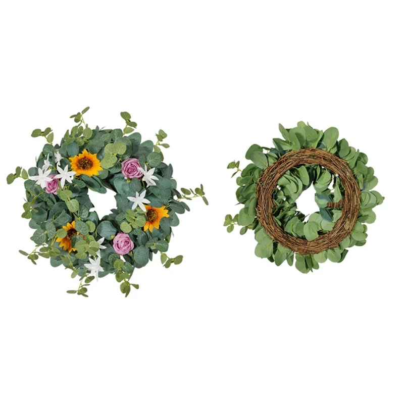 Sunflower Eucalyptus Wreath Handmade Artificial Garland for front Door Wall Wedding Party Home Decor H3CC
Sunflower Eucalyptus Wreath Handmade Artificial Garland for front Door Wall Wedding Party Home Decor H3CC