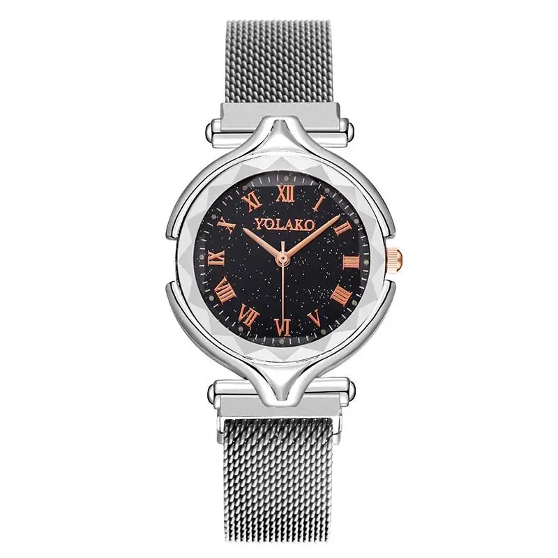 Women's Fashion Luxury Stainless Steel Magnetic Buckle Strap Watches Geometric Surface Luminous Roma Dial Female Quartz Watch
Women's Fashion Luxury Stainless Steel Magnetic Buckle Strap Watches Geometric Surface Luminous Roma Dial Female Quartz Watch
