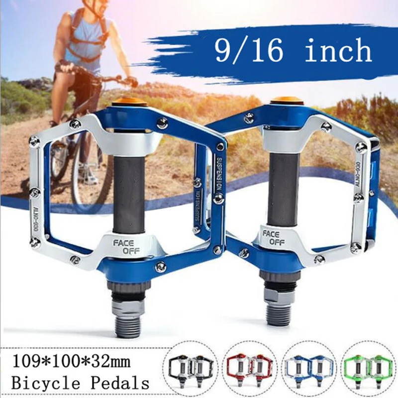 Bike Pedals 9/16 Mountain Road Bicycle Pedal with Anti-Skid Pins Universal Lightweight Aluminum Alloy Pedal ALS88
Bike Pedals 9/16 Mountain Road Bicycle Pedal with Anti-Skid Pins Universal Lightweight Aluminum Alloy Pedal ALS88
