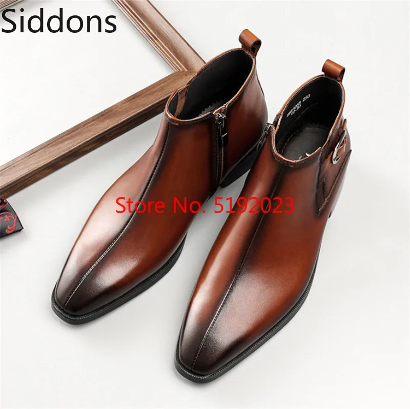 Men Ankle Boots Fashion Black / Tan Chelsea Boots Handmade Pu Leather Dress Shoes Winter Vintage Classic Male Casual Boot D150
Men Ankle Boots Fashion Black / Tan Chelsea Boots Handmade Pu Leather Dress Shoes Winter Vintage Classic Male Casual Boot D150