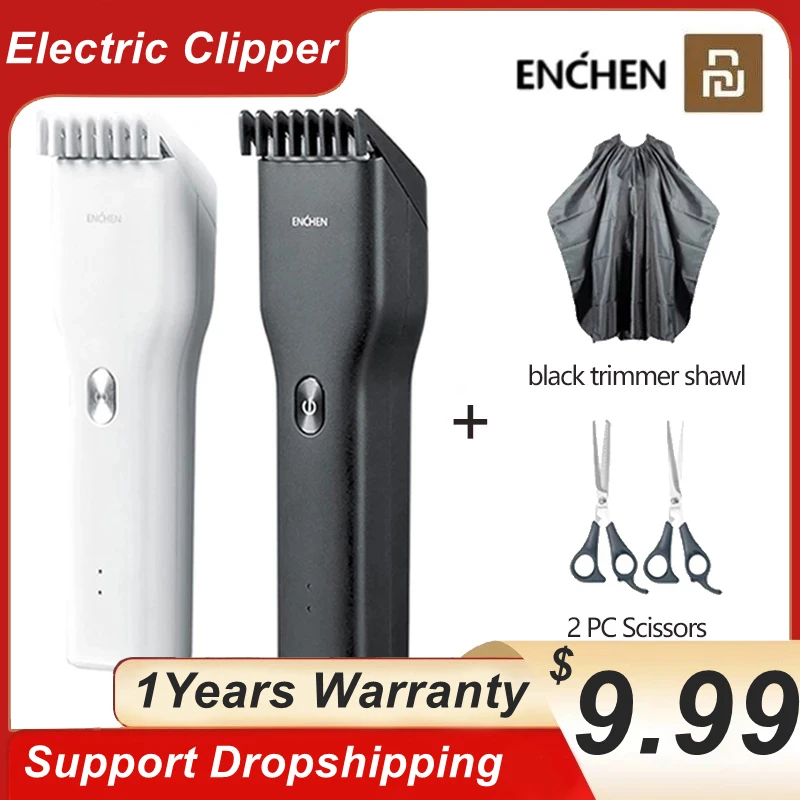 

ENCHEN Boost Clipper USB Electric Hair Trimmer For Men Adults Kids Rechargeable Hair Cutting Machine Professional With shears