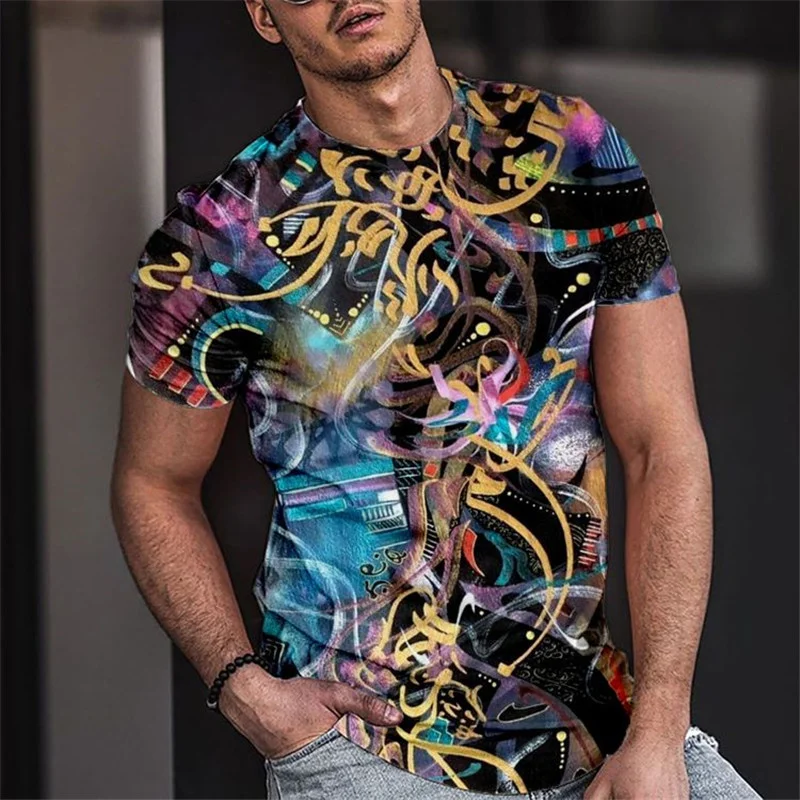Summer oversized T-shirt new multi-color 3D graphic print top and big chaos T-shirt men’s personalized fashion streetwear
Summer oversized T-shirt new multi-color 3D graphic print top and big chaos T-shirt men’s personalized fashion streetwear
