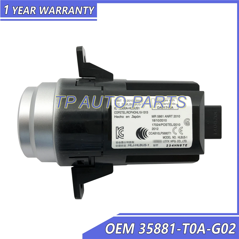 Стартовый Переключатель зажигания в сборе OEM 35881 T0A G02 1S15399 35881T0AG02 совместим с