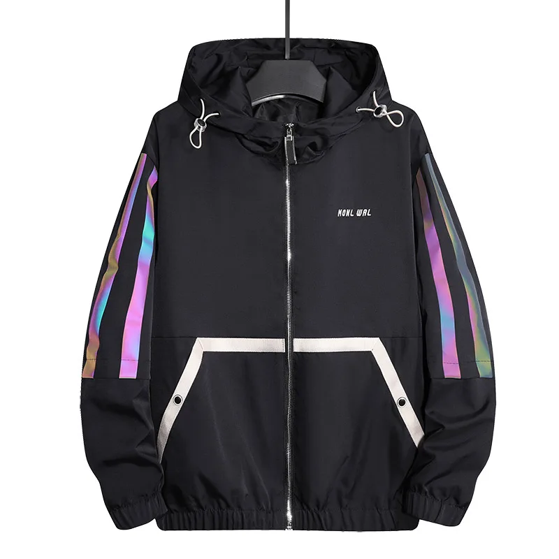 Mens Hip Hop Windbreaker Jackets Printed Dance Jacket Loose Thick Coat Autumn Clothes Colorful Reflective M-8XL Harajuku Jacket
Mens Hip Hop Windbreaker Jackets Printed Dance Jacket Loose Thick Coat Autumn Clothes Colorful Reflective M-8XL Harajuku Jacket