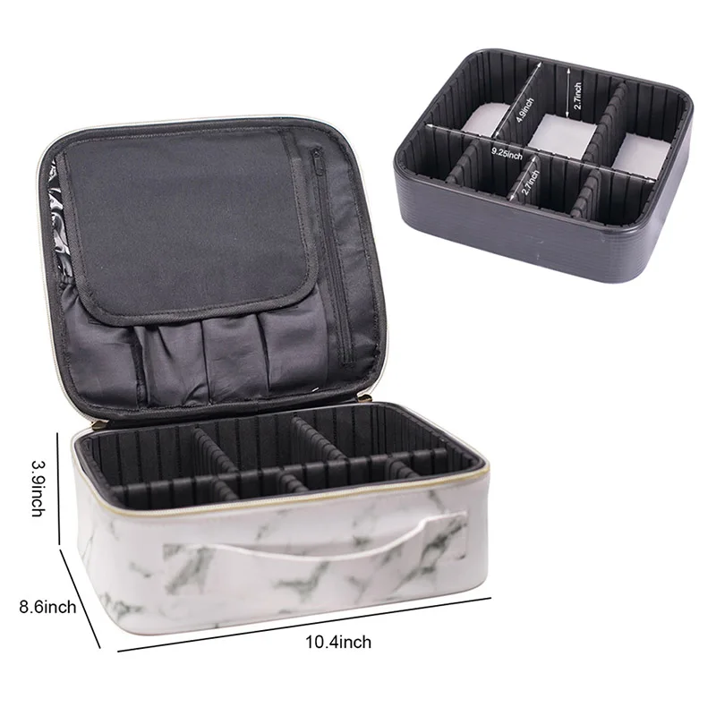 Waterproof Cosmetic Bag Women Travel Make up Organizer Bag Large Capacity Toiletry Multifunction Case for Makeup Print Marble PU
Waterproof Cosmetic Bag Women Travel Make up Organizer Bag Large Capacity Toiletry Multifunction Case for Makeup Print Marble PU