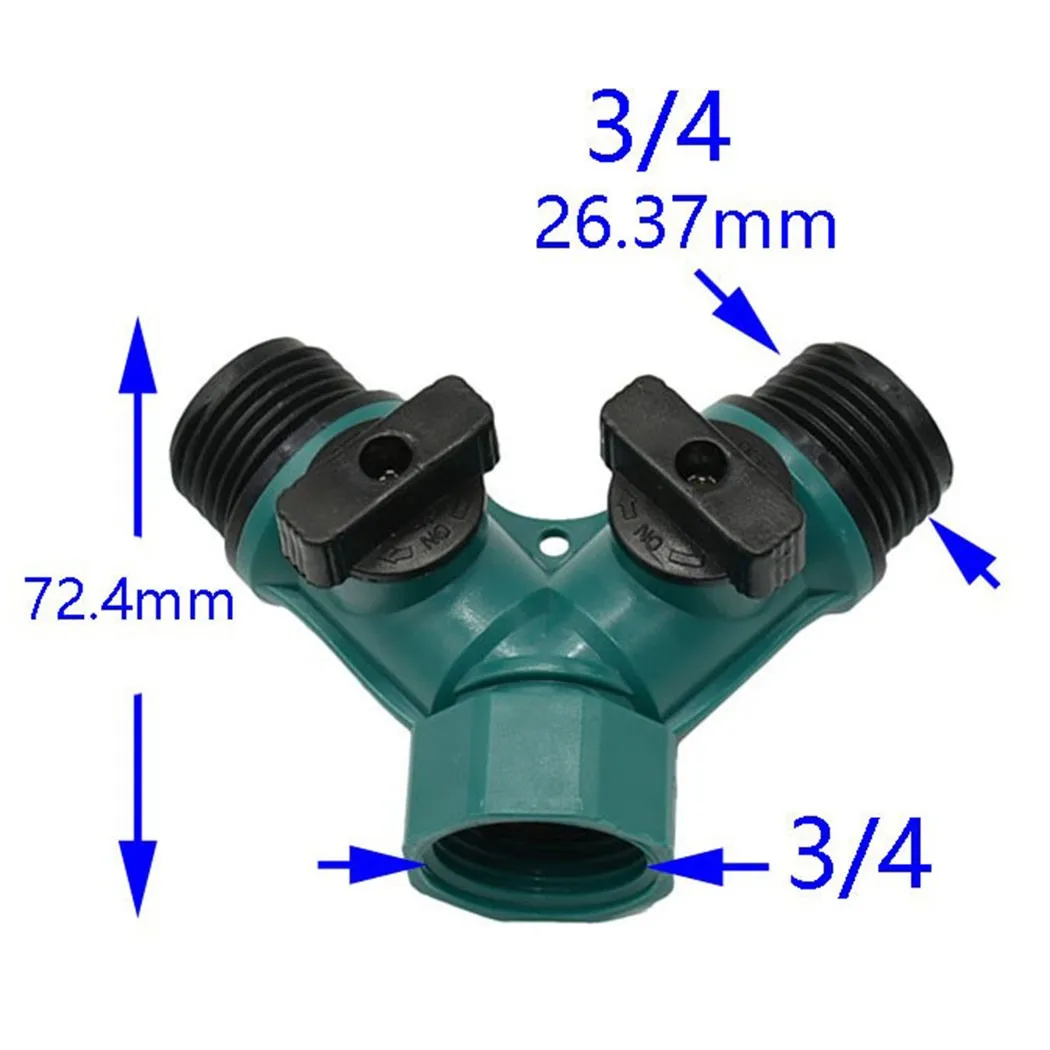 2 Way Garden Hose Splitter 3/4\" Y-Type Watering Connector Distributor Outdoor Tap Faucet Sprinkler Drip Irrigation Systems
2 Way Garden Hose Splitter 3/4\" Y-Type Watering Connector Distributor Outdoor Tap Faucet Sprinkler Drip Irrigation Systems