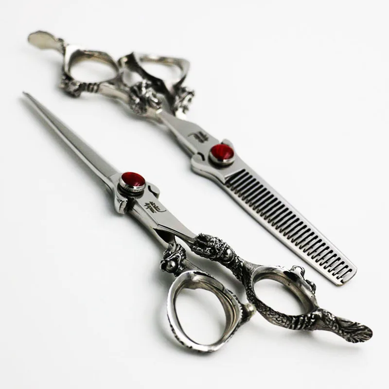 6 Inch Professional Pet Scissors Dog Grooming Cutting+Thinning Shears Kit for Animals Hair Scissors Japan440C Dragon Handle
6 Inch Professional Pet Scissors Dog Grooming Cutting+Thinning Shears Kit for Animals Hair Scissors Japan440C Dragon Handle