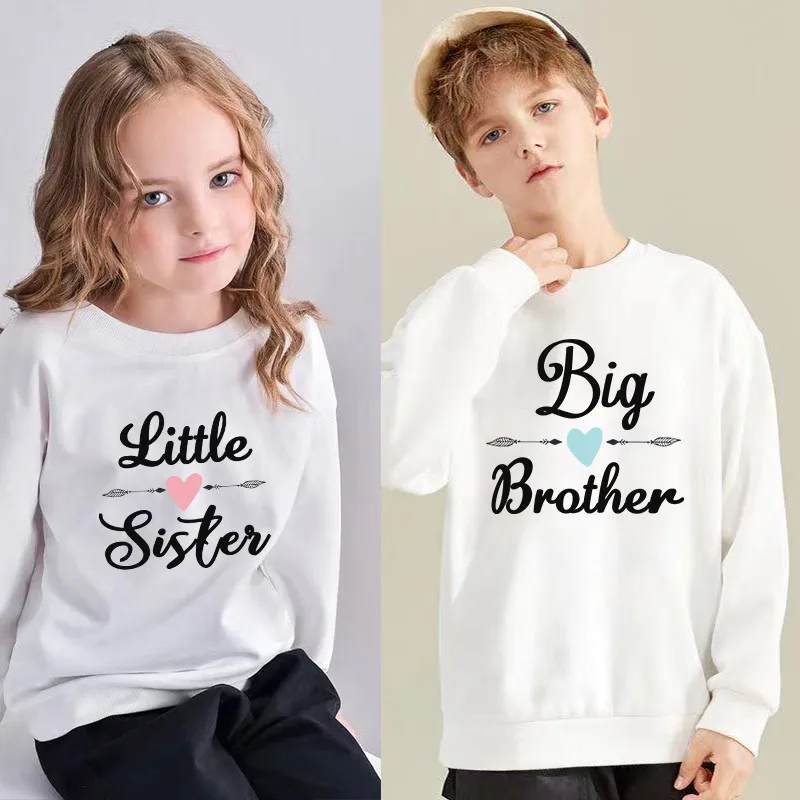 Комплекты для младшего брата сестры одинаковые наряды футболка младшей