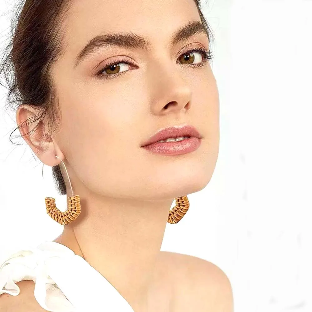 KDG Women's Woven Cotton Thread Round Earrings Bohemian Style Large Pendant Earrings Women
KDG Women's Woven Cotton Thread Round Earrings Bohemian Style Large Pendant Earrings Women