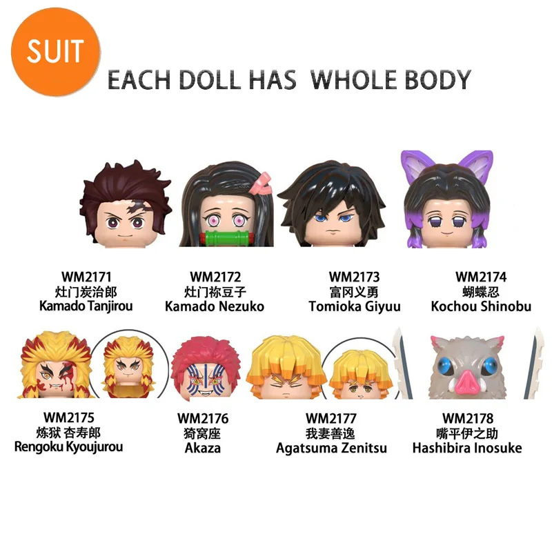 Мини-фигурки из блоков, сборные модели игрушек, рассекающие демонов, Rengoku Kyoujurou Akaza Agatsuma Zenitsu Hashibira Lnosuke
Мини-фигурки из блоков, сборные модели игрушек, рассекающие демонов, Rengoku Kyoujurou Akaza Agatsuma Zenitsu Hashibira Lnosuke