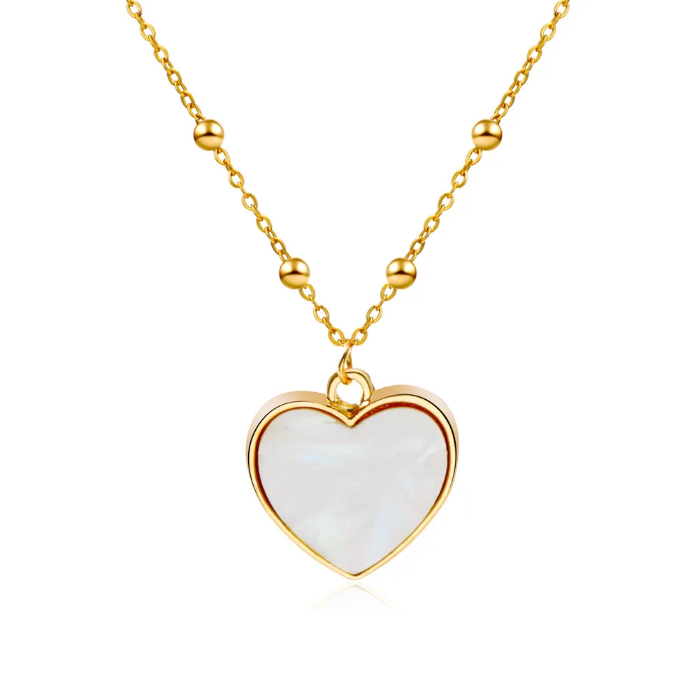 New Arrival Western Style 2021 Simple Fashion Women Gold Beaded Necklace Heart Pendant Gift to Girlfriend Jewelry
New Arrival Western Style 2021 Simple Fashion Women Gold Beaded Necklace Heart Pendant Gift to Girlfriend Jewelry
