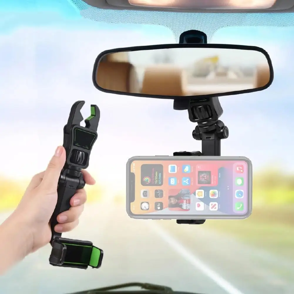 Universal Car Rearview Mirror Mount Phone Holder For Car Rearview Mirror Rear Bracket SmartPhone Holder Stand Adjustable Support
Universal Car Rearview Mirror Mount Phone Holder For Car Rearview Mirror Rear Bracket SmartPhone Holder Stand Adjustable Support