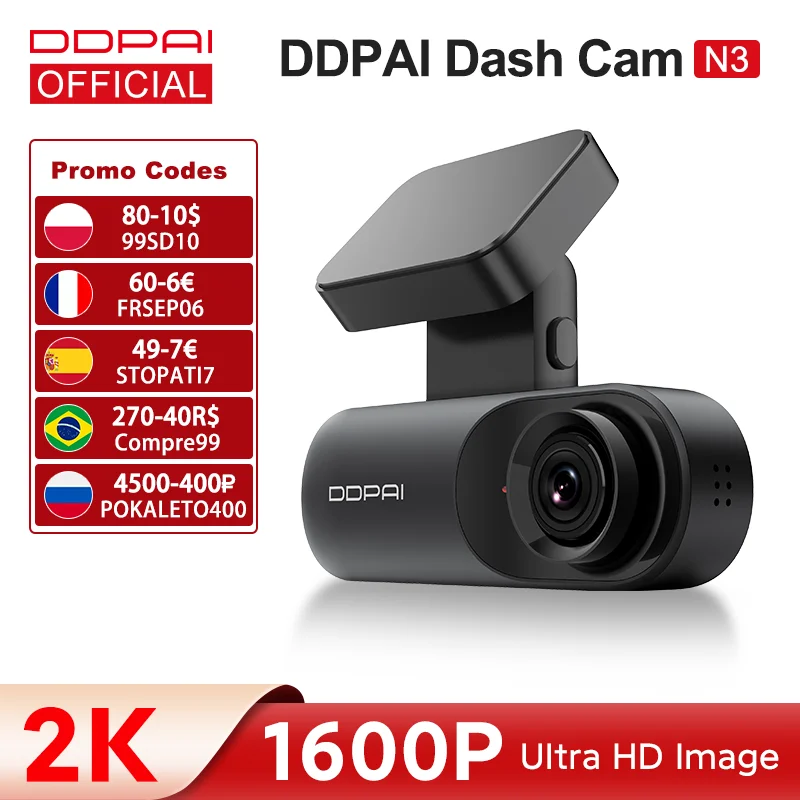 POKALETO400(4500-400₽) Видеорегистратор автомобильный DDPAI Mola N3, камера для приборной панели, разрешение 1600P HD, с GPS, 2K Smart Connect, Android, Wi-Fi, 24-часовая парков...
POKALETO400(4500-400₽) Видеорегистратор автомобильный DDPAI Mola N3, камера для приборной панели, разрешение 1600P HD, с GPS, 2K Smart Connect, Android, Wi-Fi, 24-часовая парков...