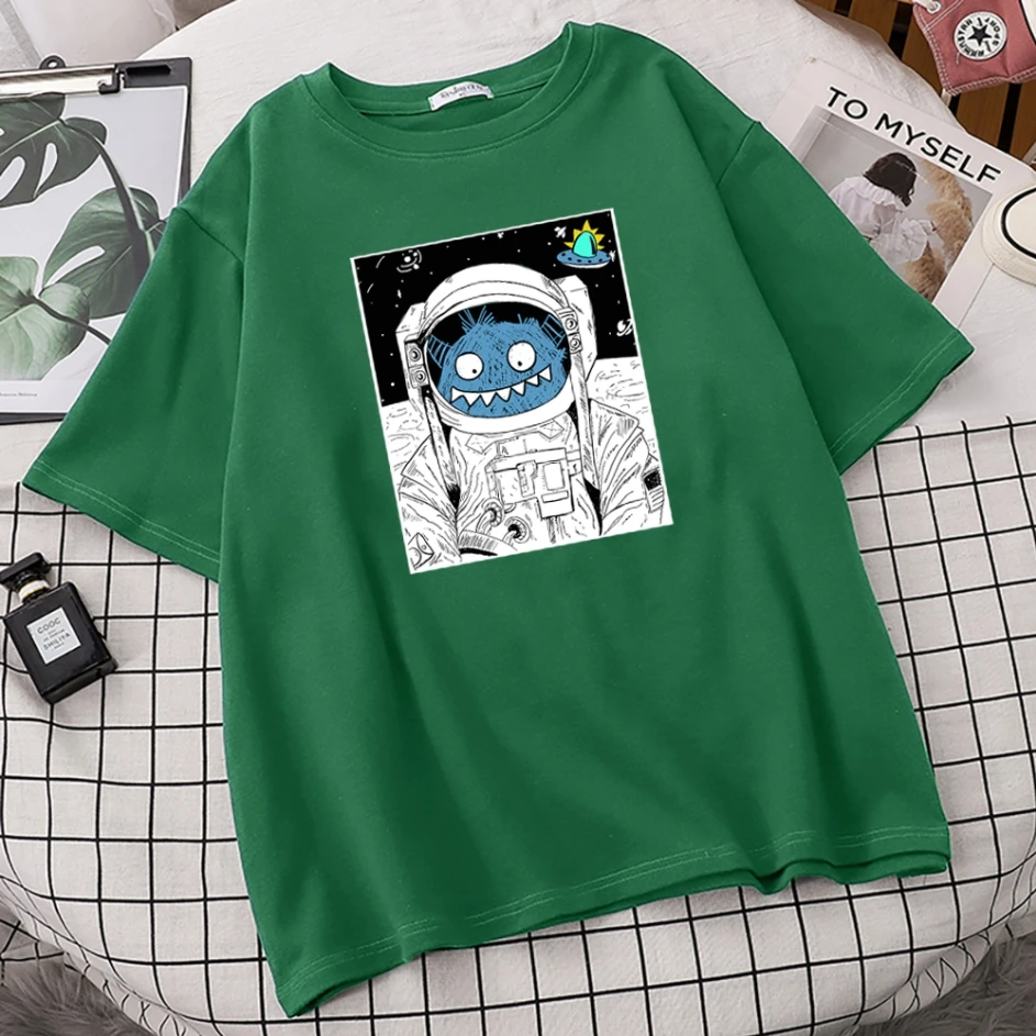 Alien Astronaut Print T-shirts Woman Cotton High Quality T-shirts Fashion Comfortable Tshirt Creativity S-XXXL Female T Shirts
Alien Astronaut Print T-shirts Woman Cotton High Quality T-shirts Fashion Comfortable Tshirt Creativity S-XXXL Female T Shirts