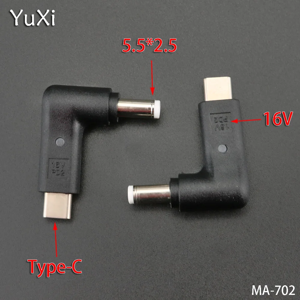 YuXi 1pcs/lot 16V With lamp TYPE-C male to DC 5.5*2.5mm Charging power adapter DC Power Connector adapter replace repair
YuXi 1pcs/lot 16V With lamp TYPE-C male to DC 5.5*2.5mm Charging power adapter DC Power Connector adapter replace repair