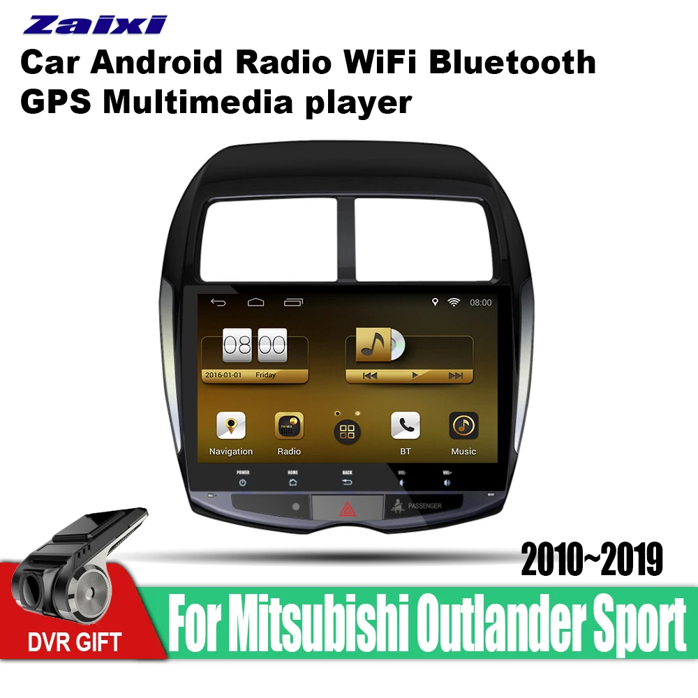 Автомобильная Мультимедийная система ZaiXi 2 din GPS навигация для Mitsubishi Outlander Sport 2010 ~