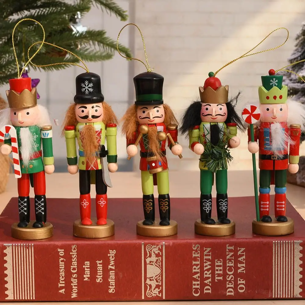 5Pcs Set Wooden Vintage Handcraft Nutcracker Doll Soldier Miniature Decoration Crafts New Year Christmas Ornaments Decor
5Pcs Set Wooden Vintage Handcraft Nutcracker Doll Soldier Miniature Decoration Crafts New Year Christmas Ornaments Decor