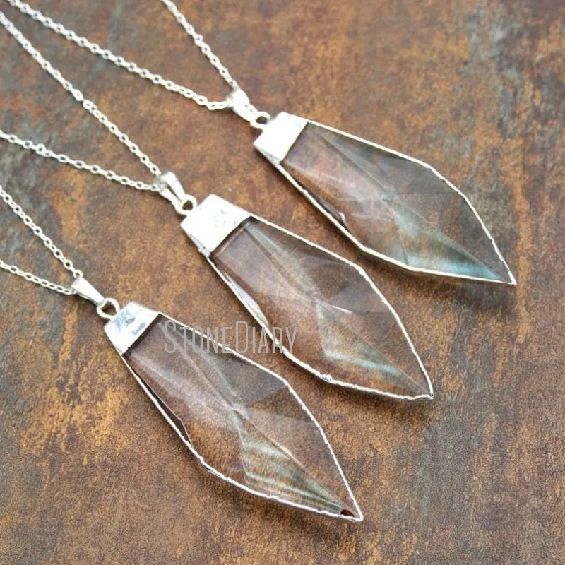 NM14821 10Pcs Cheap Glass Crystal Chains Necklaces Silver Electroplated Faceted Spear Chains Necklaces Sale 18-32inch
NM14821 10Pcs Cheap Glass Crystal Chains Necklaces Silver Electroplated Faceted Spear Chains Necklaces Sale 18-32inch