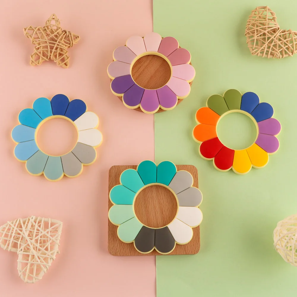 Sunrony 20Pcs Multicolor Silicone Flowers Teether BPA-Free Baby Teeth Care Teething Ring Silicone Bead Molar Toy Decorations
Sunrony 20Pcs Multicolor Silicone Flowers Teether BPA-Free Baby Teeth Care Teething Ring Silicone Bead Molar Toy Decorations