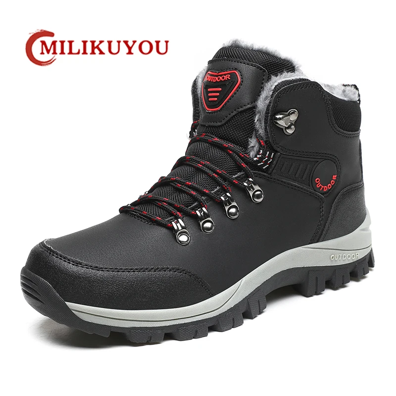 New Waterproof Men's Boots Winter Snow Boots Men Outdoor Warm Boot Leather Sneakers Man Hiking Non-slip On Ice Rubber Shoes 2021
New Waterproof Men's Boots Winter Snow Boots Men Outdoor Warm Boot Leather Sneakers Man Hiking Non-slip On Ice Rubber Shoes 2021