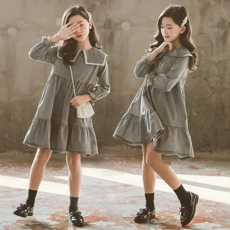 New Spring 2020 Infant Dress For Baby Big Girls Flare Sleeve Plaid Dresses Clothing Children's Party Cotton Dress Clothes 8 10 Y
New Spring 2020 Infant Dress For Baby Big Girls Flare Sleeve Plaid Dresses Clothing Children's Party Cotton Dress Clothes 8 10 Y