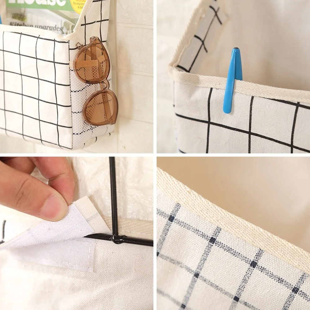 Creative Wardrobe Hang Bag Cotton Linen Hanging Storage Bag Wall Mounted Hang Bag Wall Pouch Cosmetic Toys Home Storage
Creative Wardrobe Hang Bag Cotton Linen Hanging Storage Bag Wall Mounted Hang Bag Wall Pouch Cosmetic Toys Home Storage