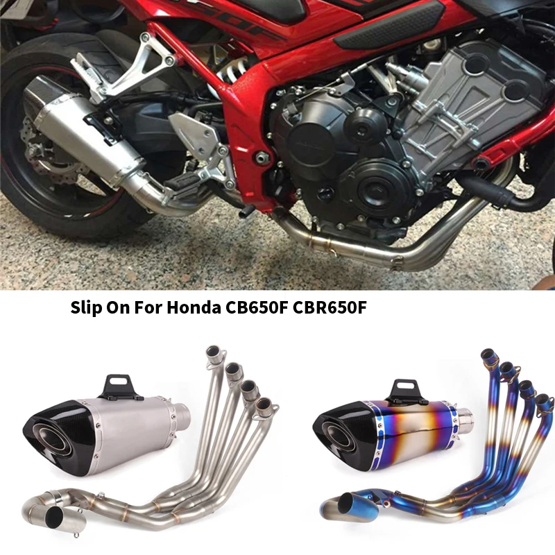 Slip on For Honda CB650F CBR650F CB650R CBR650 Motorcycle Full Exhaust System Modification Side Row Sc Project Exhaust db killer
Slip on For Honda CB650F CBR650F CB650R CBR650 Motorcycle Full Exhaust System Modification Side Row Sc Project Exhaust db killer