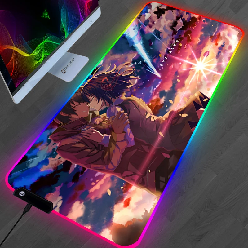 RGB Your Name Gaming Mouse Mats Mause Gamer Desk Anime Mouse Pad Xxl Varmilo Pc Gamer Complete Gamers Accessories Rug Mausepad
RGB Your Name Gaming Mouse Mats Mause Gamer Desk Anime Mouse Pad Xxl Varmilo Pc Gamer Complete Gamers Accessories Rug Mausepad