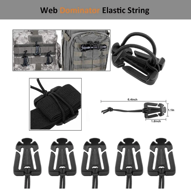 30Pcs Molle Attachments Set - Key Ring, D-Ring Locking Carabiner, Water Bottel Carriers Tube Clip, Web Dominator Buckle
30Pcs Molle Attachments Set - Key Ring, D-Ring Locking Carabiner, Water Bottel Carriers Tube Clip, Web Dominator Buckle