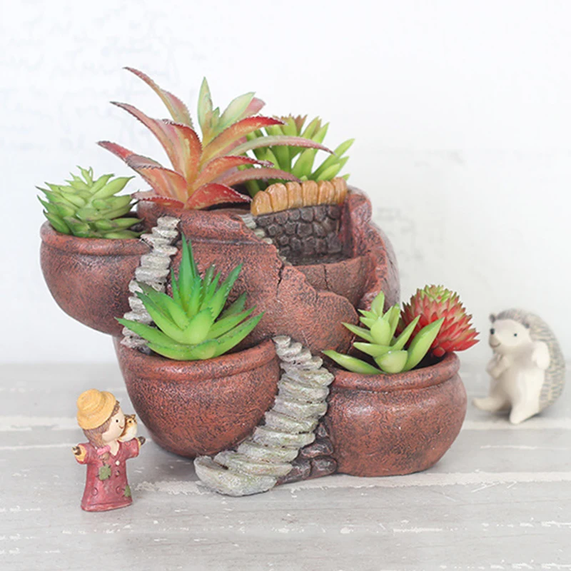 Garden Potted Micro-landscape Ornaments Creative Resin Succulent Flower Pot Ornaments
Garden Potted Micro-landscape Ornaments Creative Resin Succulent Flower Pot Ornaments