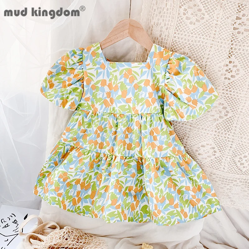 Mudkingdom Floral Dress for Girls Princess Casual Print Bow-knot Puff Sleeves Dresses Toddler Drop Shoulder Children Clothing
Mudkingdom Floral Dress for Girls Princess Casual Print Bow-knot Puff Sleeves Dresses Toddler Drop Shoulder Children Clothing