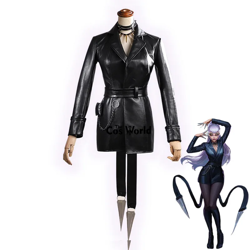 Костюмы для косплея LOL KDA Girl Group The Baddest Agony's Embrace Evelynn из кожи
Костюмы для косплея LOL KDA Girl Group The Baddest Agony's Embrace Evelynn из кожи