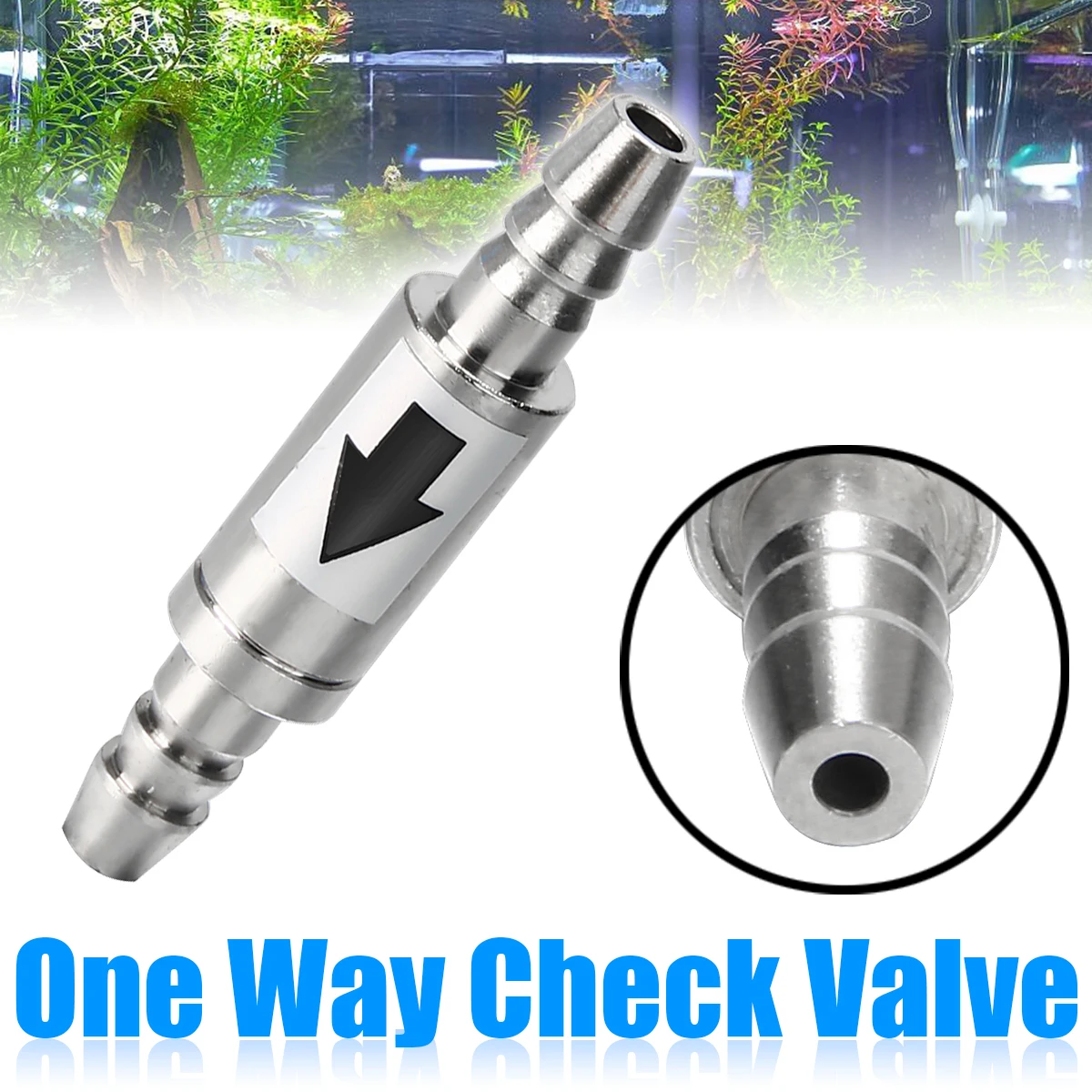 1SET 4cmx 0.8cm Stainless Steel One Way Check Valve CO2 Equipment Aquarium Water Valve CO2 System Diffuser
1SET 4cmx 0.8cm Stainless Steel One Way Check Valve CO2 Equipment Aquarium Water Valve CO2 System Diffuser