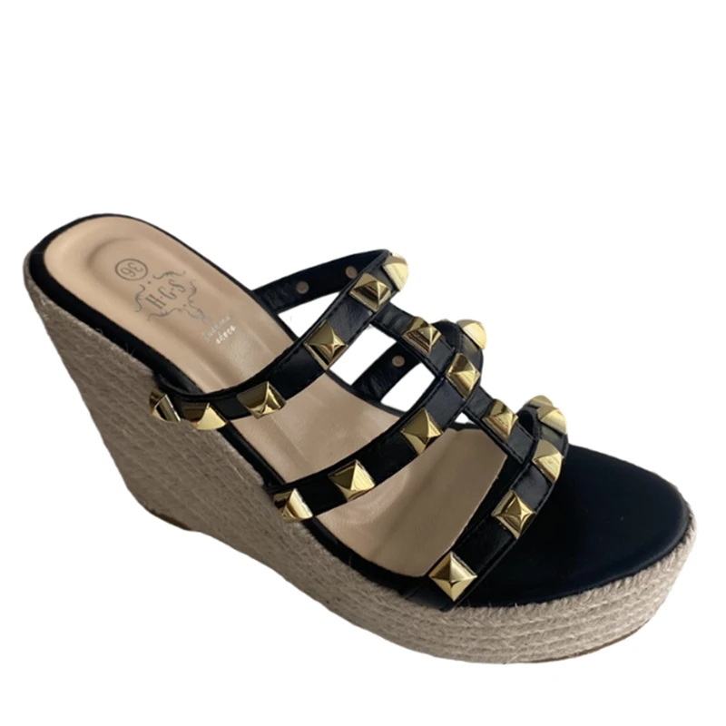 Summer Platform Rivet 11cm High Heel T-belt Roman Sandals Wedge Shoes Peep Toe Strew Heel Woman Sandals
Summer Platform Rivet 11cm High Heel T-belt Roman Sandals Wedge Shoes Peep Toe Strew Heel Woman Sandals