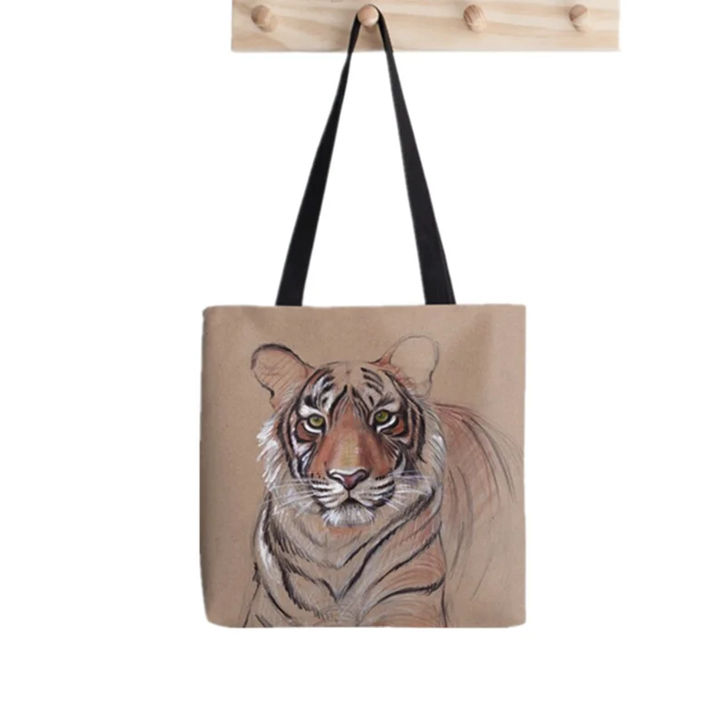 Women Shopper bag original tiger Printed Kawaii Bag Harajuku Shopping Canvas Shopper Bag girl handbag Tote Shoulder Lady Bag
Women Shopper bag original tiger Printed Kawaii Bag Harajuku Shopping Canvas Shopper Bag girl handbag Tote Shoulder Lady Bag