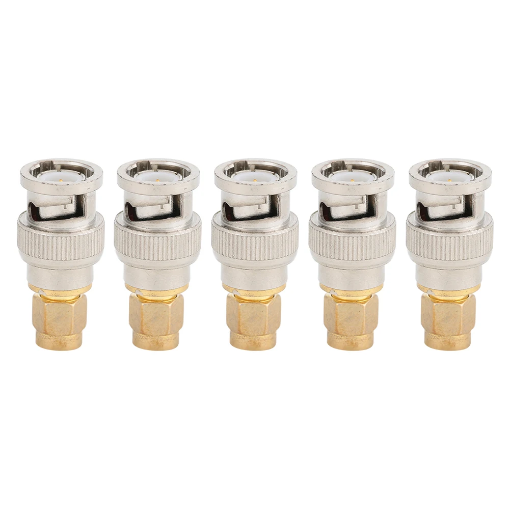 5PCS Gold-Plated SMA Male to Nickel-Plated BNC Male Connectors for Wireless LAN Devices
5PCS Gold-Plated SMA Male to Nickel-Plated BNC Male Connectors for Wireless LAN Devices