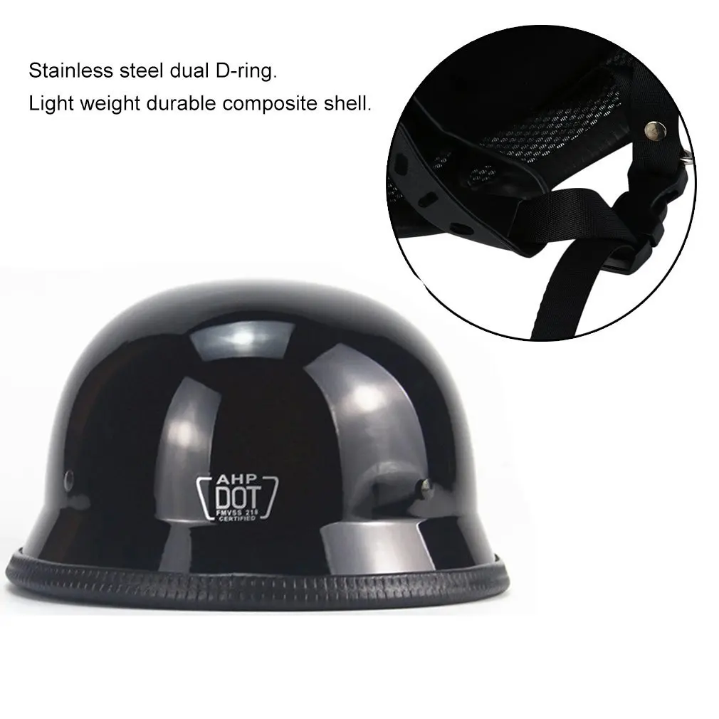 Newest M/L/XL Motorcycle Helmet Matte Black German Style Vintage Durable Half Face German Helmet Motorcycle Helmet Hot Selling
Newest M/L/XL Motorcycle Helmet Matte Black German Style Vintage Durable Half Face German Helmet Motorcycle Helmet Hot Selling