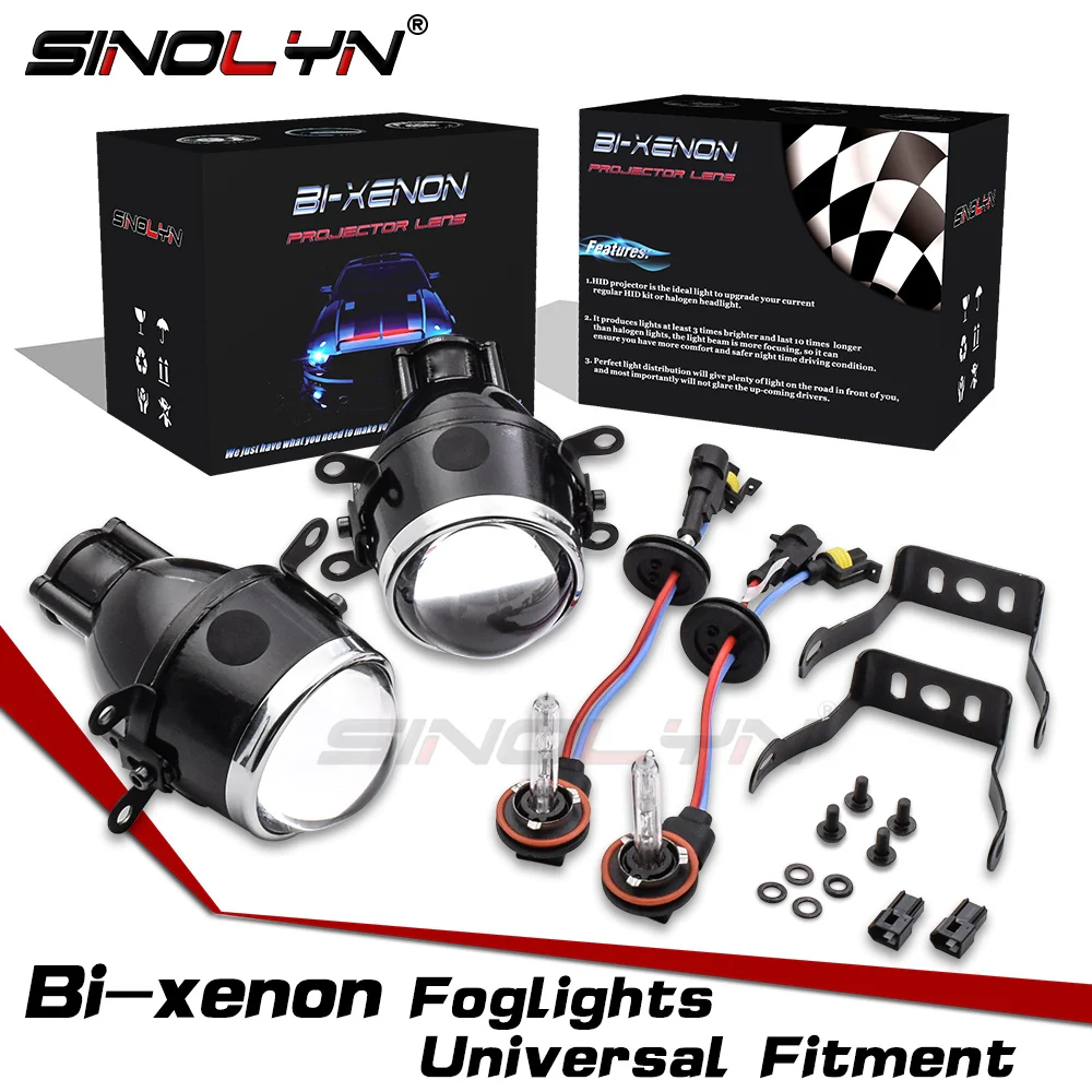 Sinolyn Projector Fog Light Bi-xenon Lens Car Lenses 2.5'' Universal H11 HID Bifocal Driving Fog Lamps Accessories Retrofit DIY
Sinolyn Projector Fog Light Bi-xenon Lens Car Lenses 2.5'' Universal H11 HID Bifocal Driving Fog Lamps Accessories Retrofit DIY