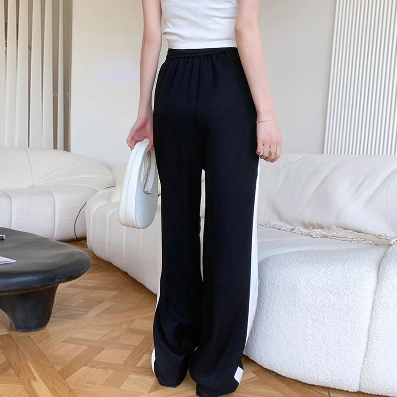 TWOTWINSTYLE Print Hit Color Pants For Female High Waist Loose Women's Casual Wide-legged Straight Trousers Fashion New 2021 
TWOTWINSTYLE Print Hit Color Pants For Female High Waist Loose Women's Casual Wide-legged Straight Trousers Fashion New 2021