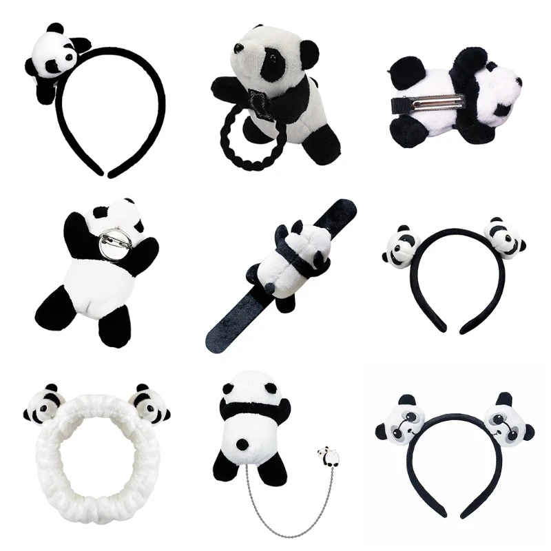 J78E Panda Headband Furry Hairpin Stretchable Hair Tie Hair Accessories for Girls
J78E Panda Headband Furry Hairpin Stretchable Hair Tie Hair Accessories for Girls