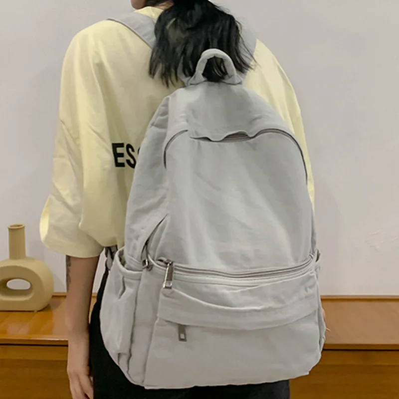 2022 New Canvas Backpack Women Solid Color Women Travel Bag Simple School Bag For Teenage Anti Theft Laptop Bag Female
2022 New Canvas Backpack Women Solid Color Women Travel Bag Simple School Bag For Teenage Anti Theft Laptop Bag Female